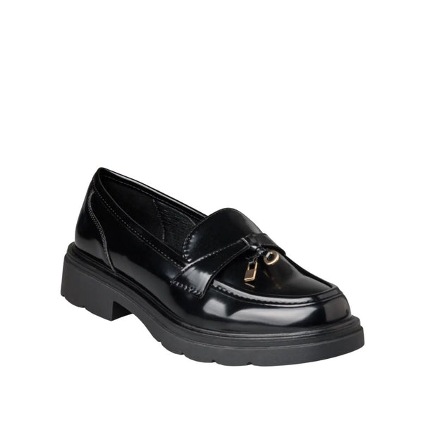 Envie  Patent-Effect Chunky Loafers