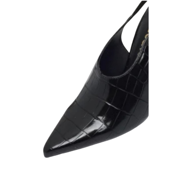 Just Cavalli Croc-Effect Slingback Pumps