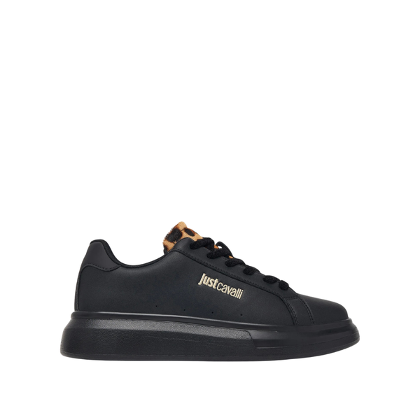 Just Cavalli Leopard-Detail Sneakers