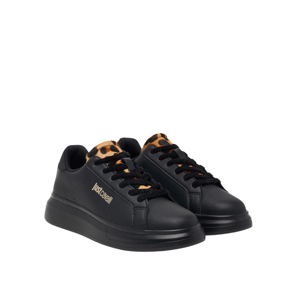 Just Cavalli Leopard-Detail Sneakers