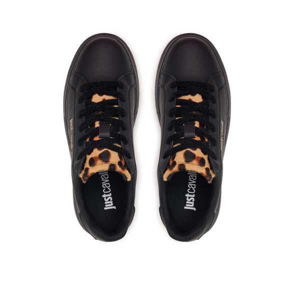Just Cavalli Leopard-Detail Sneakers