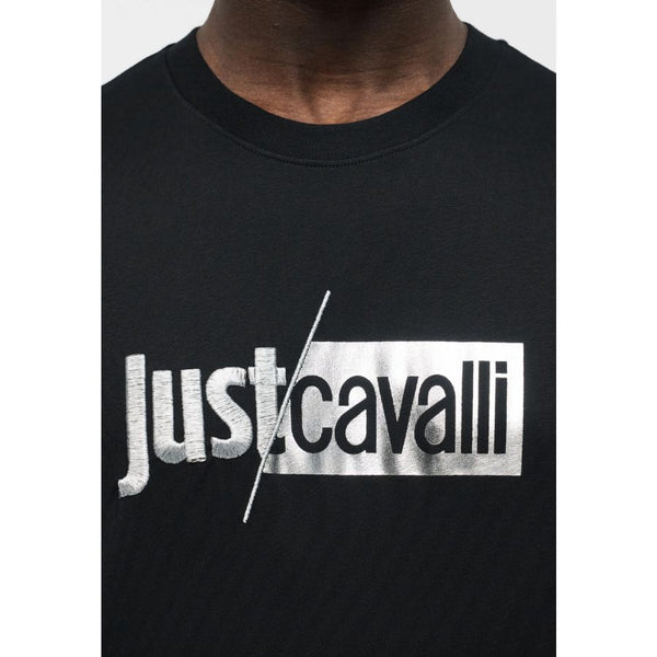 Just Cavalli Metallic Logo T-Shirt