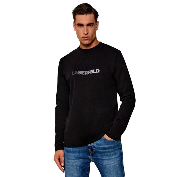 Karl Lagerfeld Textured Logo Sweatshirt