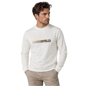 Karl Lagerfeld Textured Logo Sweatshirt