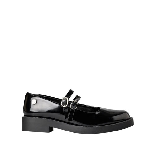 Envie Patent-Effect Double-Strap Mary Jane Shoes