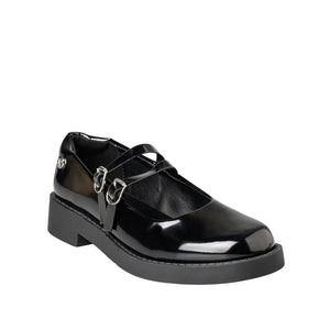 Envie Patent-Effect Double-Strap Mary Jane Shoes