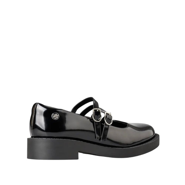Envie Patent-Effect Double-Strap Mary Jane Shoes