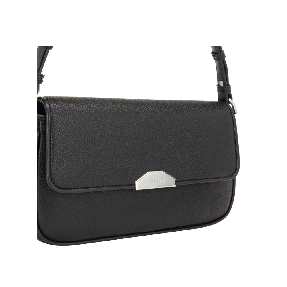 DKNY Flap with Silver-Tone Hardware
