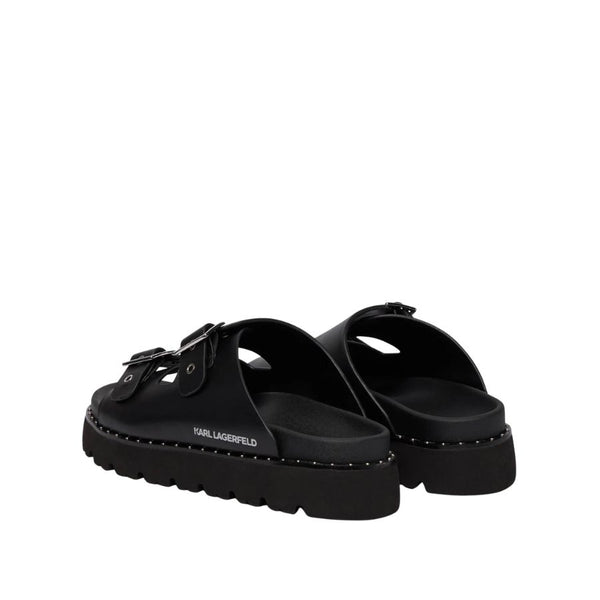 Karl Lagerfeld Double Buckle Platform Slide