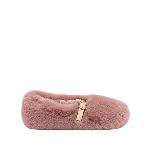 Macarena Fluffy Mary Jane Slippers