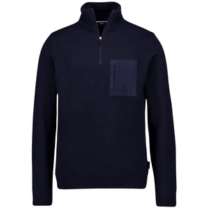 Hechter Paris Quarter-Zip Sweater with Chest Pocket