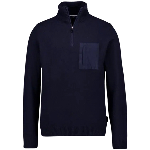 Hechter Paris Quarter-Zip Sweater with Chest Pocket