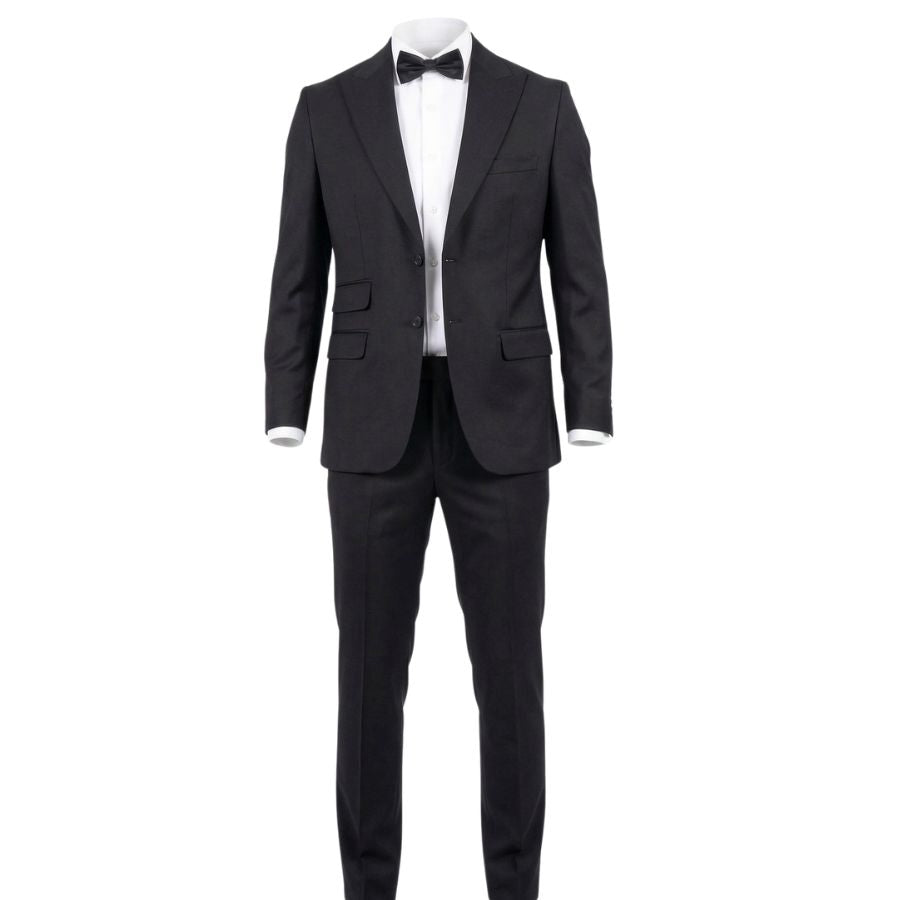 Wool Tuxedo Black Suit