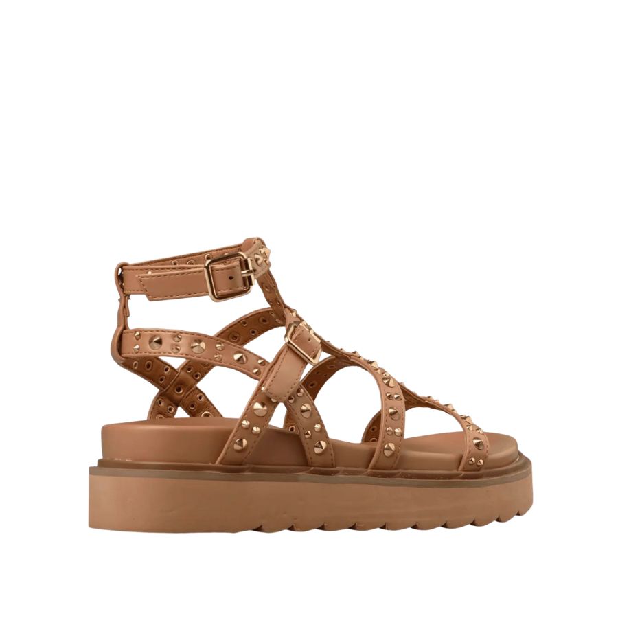 Envie Studded Strap Platform Sandals