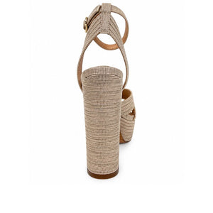 Exe Woven Platform Heel Sandals