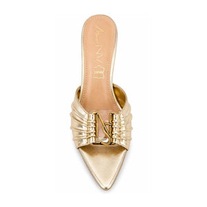 Envie Pleated Mule Heels