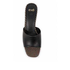 Exe Woven Block Heel Mules