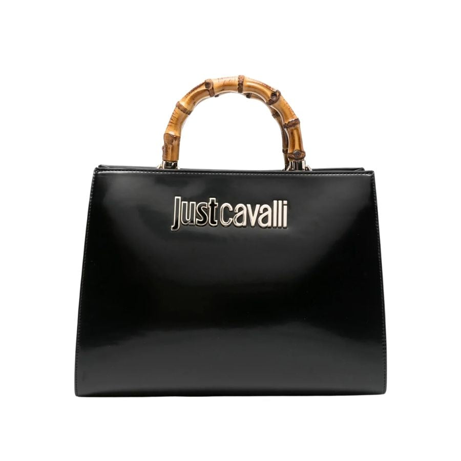 Just Cavalli Bamboo Handle Tote Bag