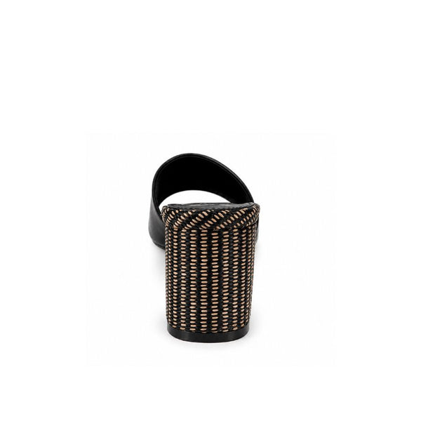 Exe Woven Block Heel Mules