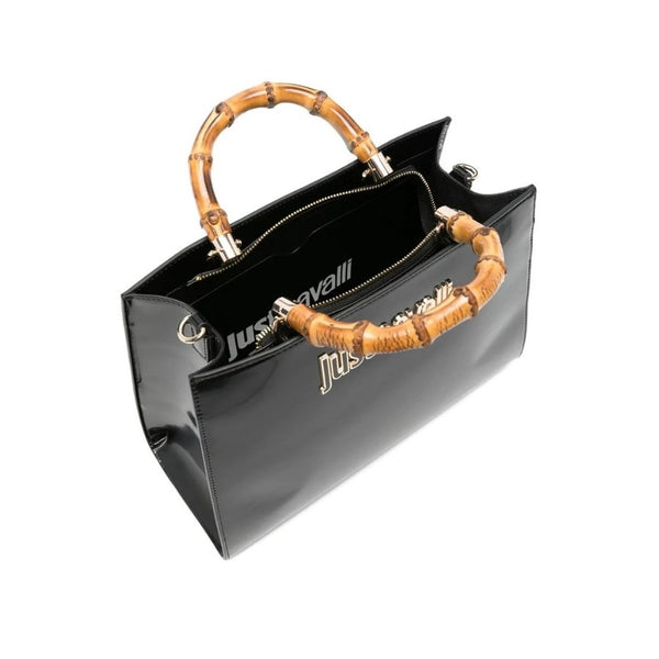 Just Cavalli Bamboo Handle Tote Bag