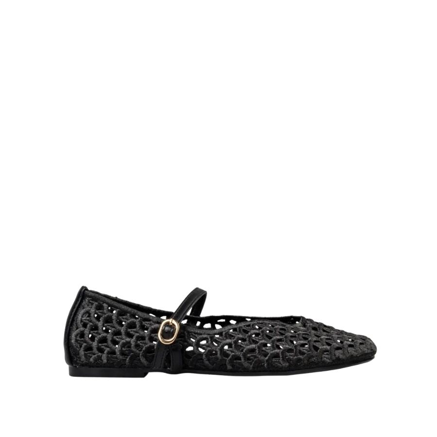 Envie Woven Mary Jane Flats