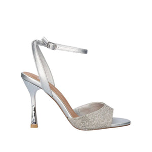 Exe Rhinestone Strap Heel Sandals