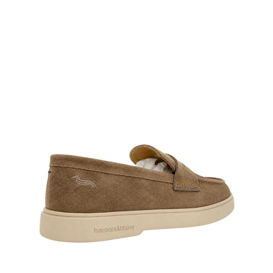 Harmont & Blaine Suede Penny Loafers