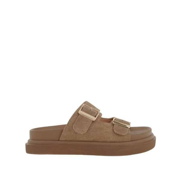 Exe Double-Buckle Slide Sandals