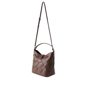 Just Cavalli Woven Snake Buckle Bag