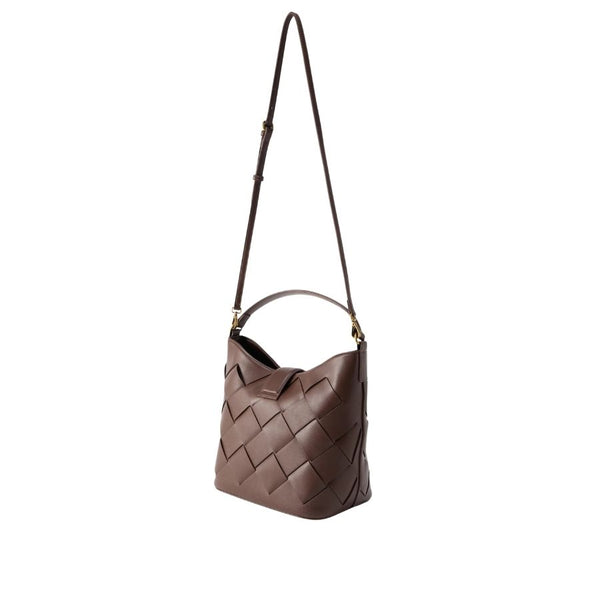 Just Cavalli Woven Snake Buckle Bag