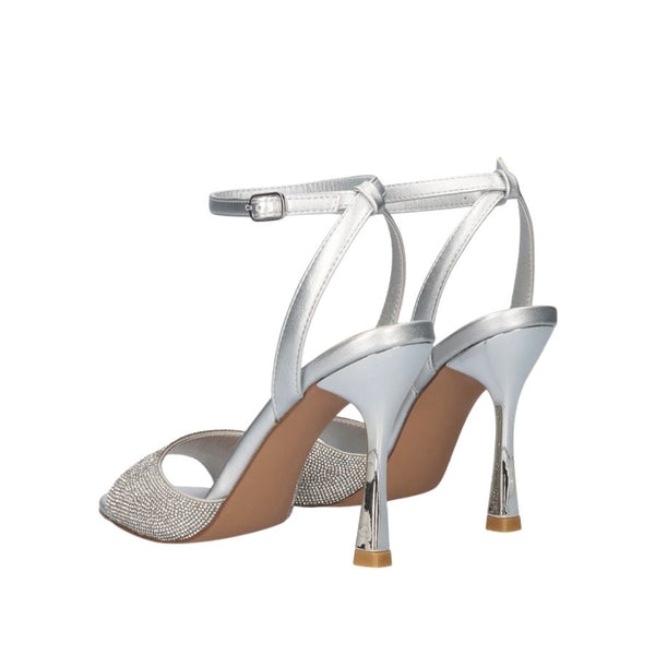 Exe Rhinestone Strap Heel Sandals