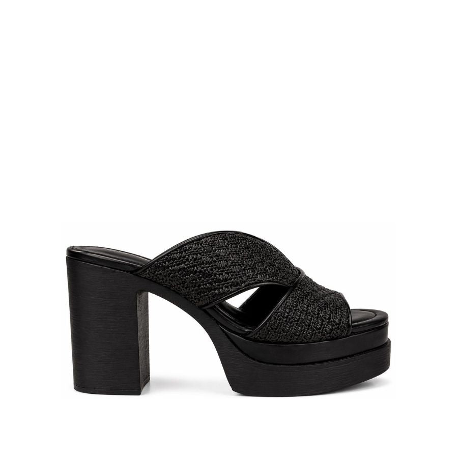 Envie Woven Platform Mule Sandals