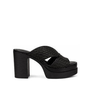 Envie Woven Platform Mule Sandals