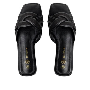 Envie Cross Strap Slide Sandals