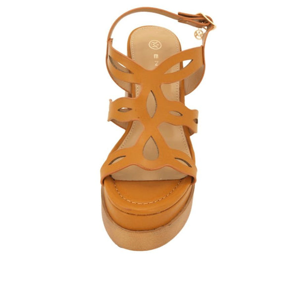 Envie Cut-Out Platform Heel Sandals