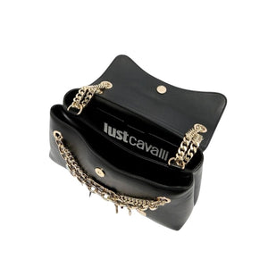 Just Cavalli Black Charm Chain Bag