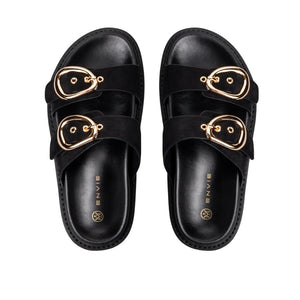 Envie Double Buckle Slide Sandals
