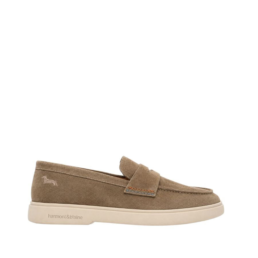 Harmont & Blaine Suede Penny Loafers