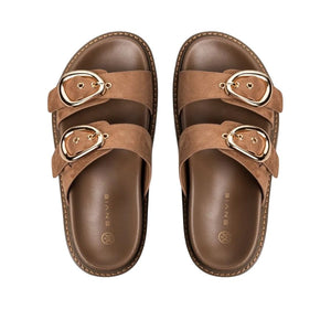 Envie Double Buckle Slide Sandals