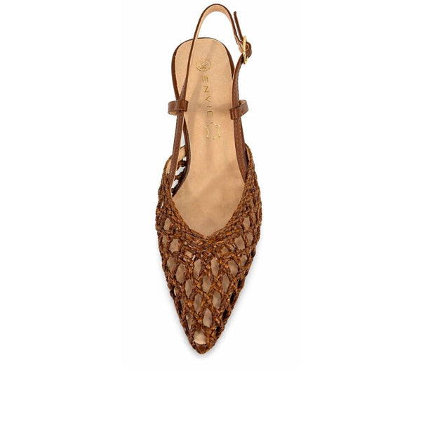 Envie Woven Slingback Flats
