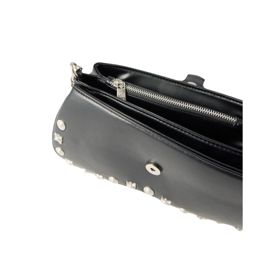 Just Cavalli Snake Buckle Studded Bag