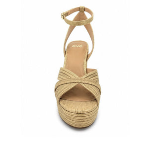 Exe Woven Platform Heel Sandals