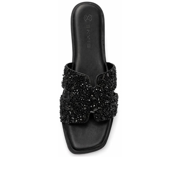 Envie Embellished Slide Sandals