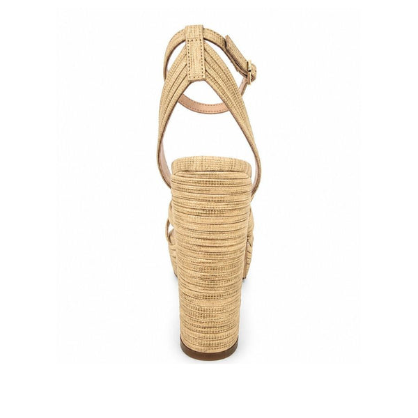 Exe Woven Platform Heel Sandals