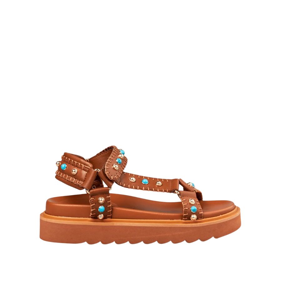 Envie Embellished Strap Platform Sandals