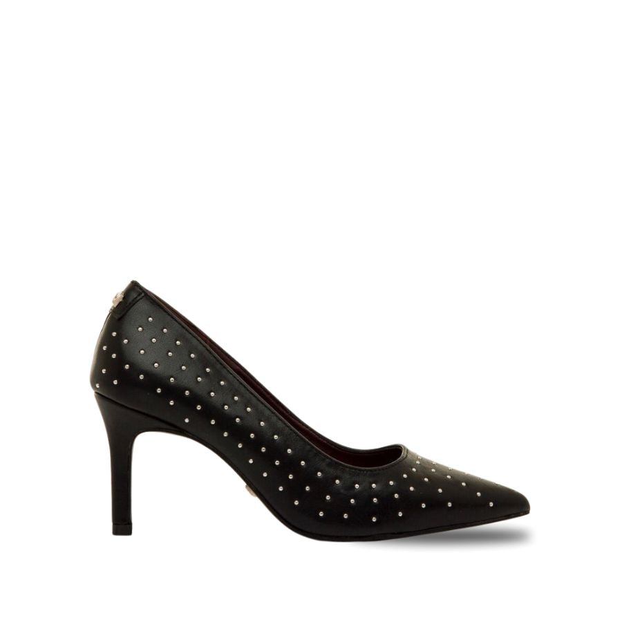 Mariamare Studded Pointed-Toe Heels - Black