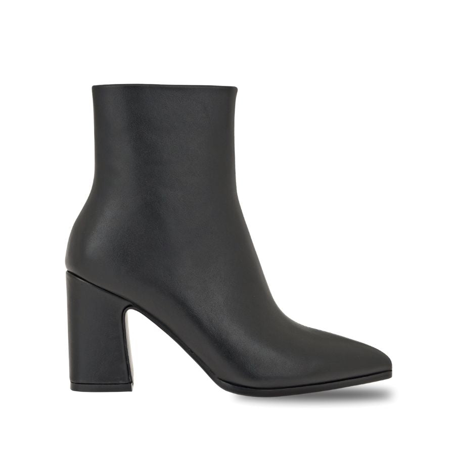 Exe pointed toe block heel ankle boots - black
