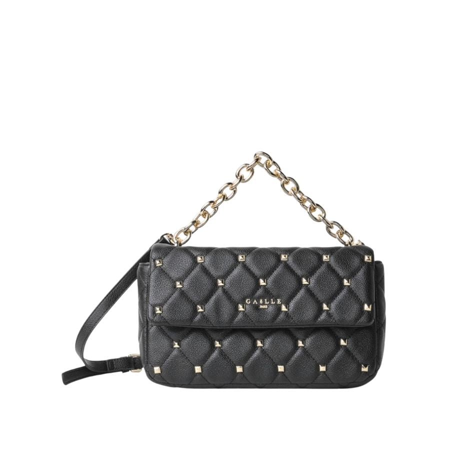 Gaëlle Paris Quilted Studded Chain Bag
