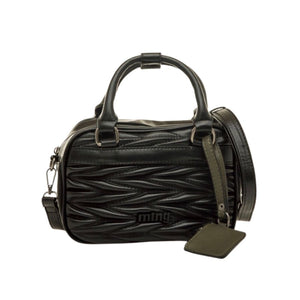 MTNG Quilted Barrel Handbag