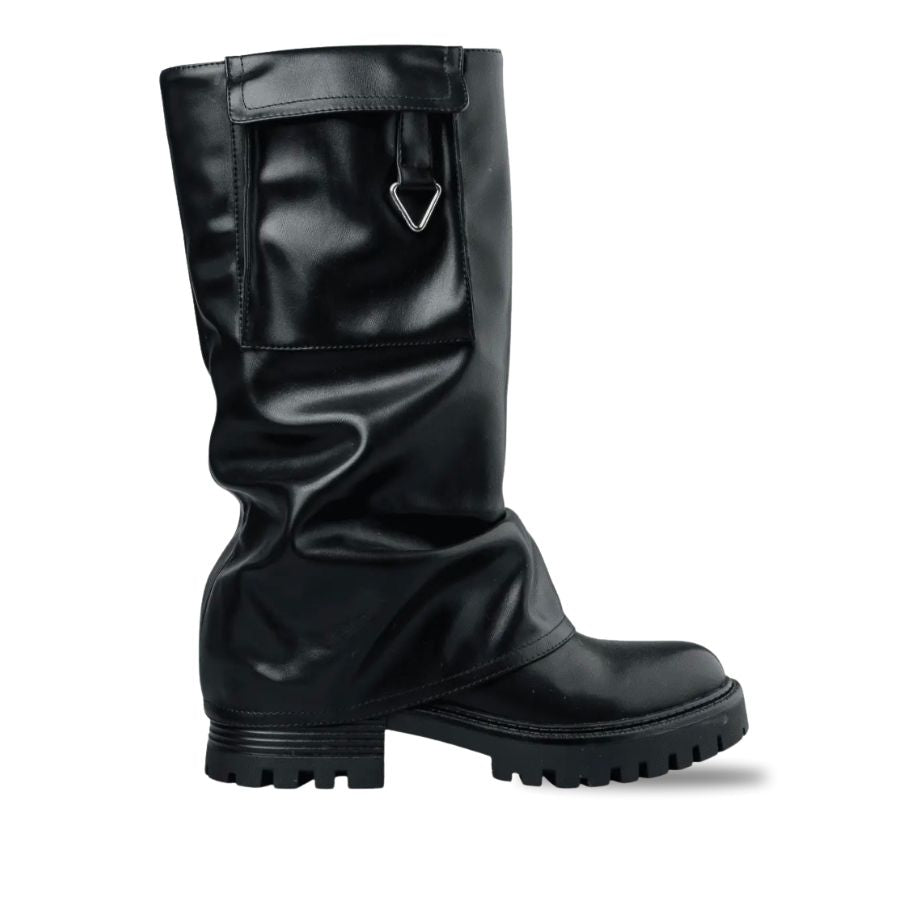 Envie Slouchy Mid-Calf Boots – Black